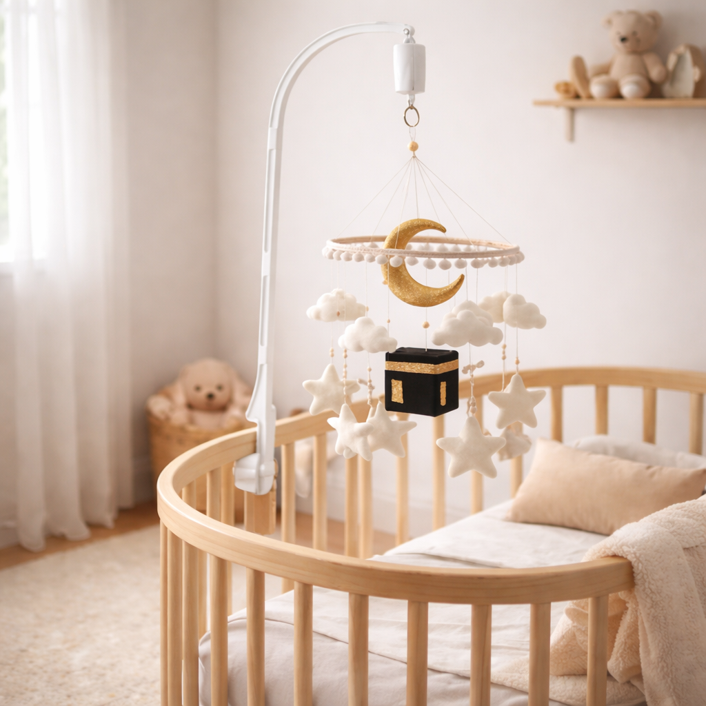 Mobile Musical Bébé – Inspiration Kaaba