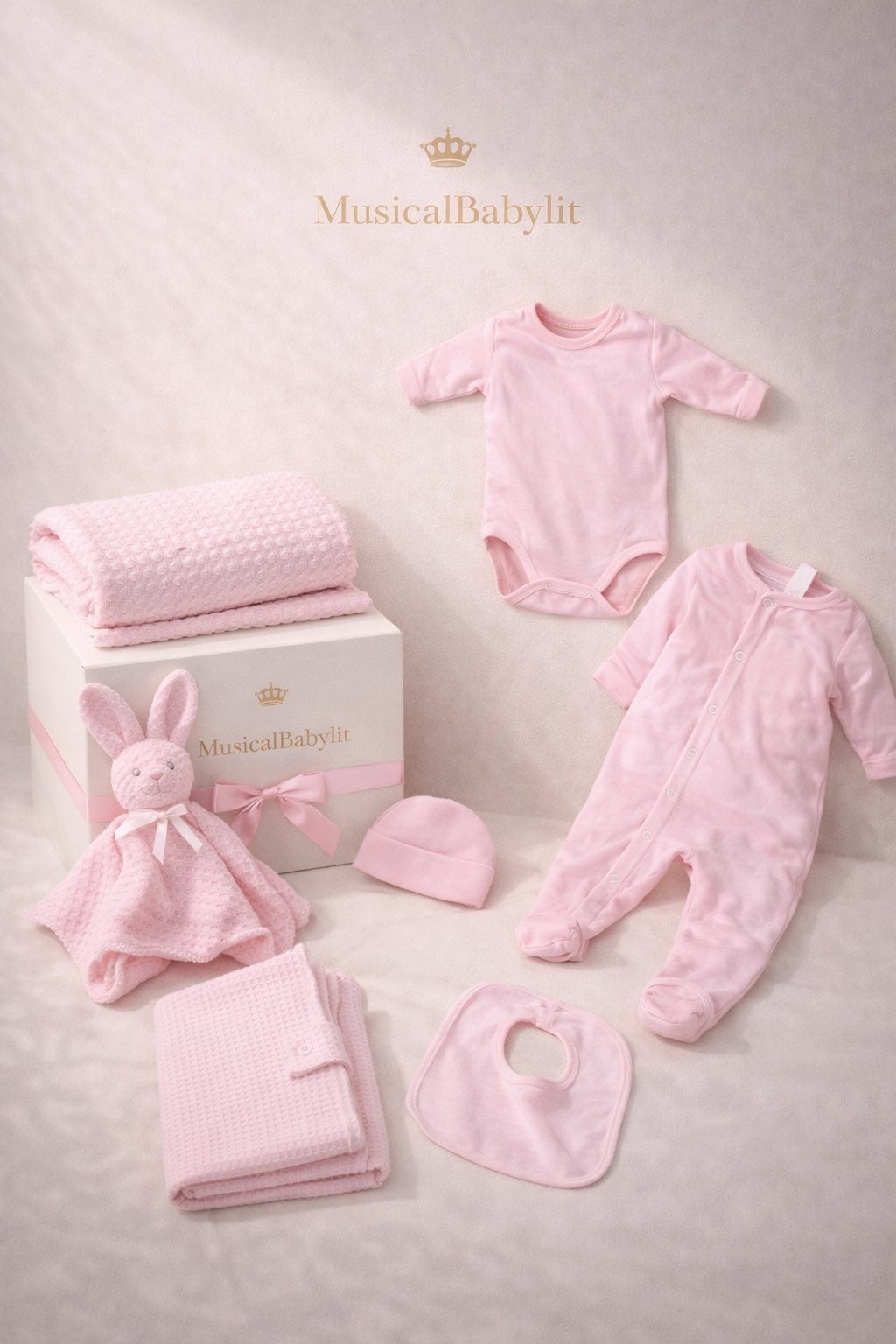 Coffret naissance essentiel rose