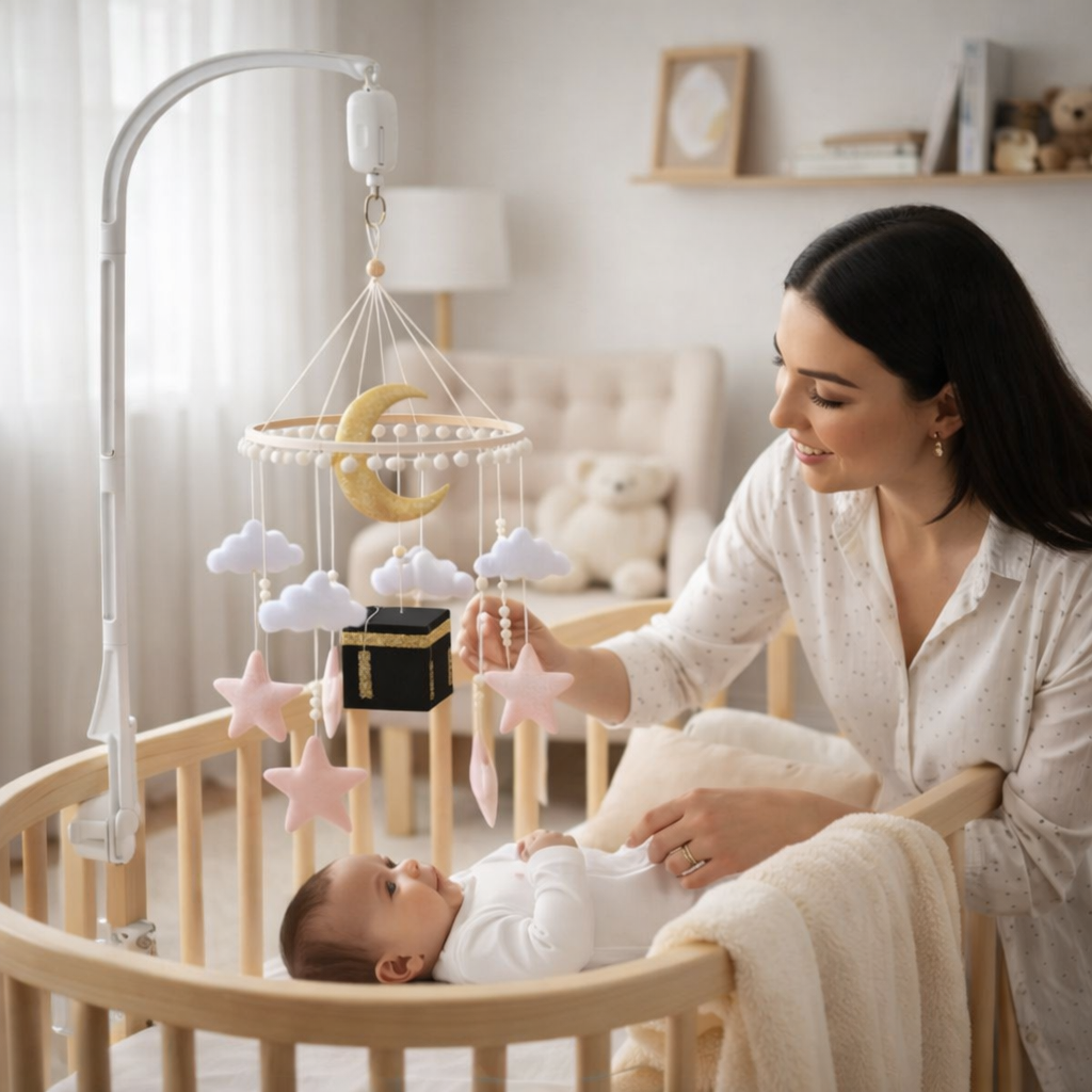Mobile Musical Bébé – Inspiration Kaaba
