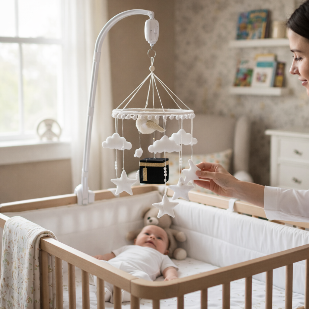 Mobile Musical Bébé – Inspiration Kaaba