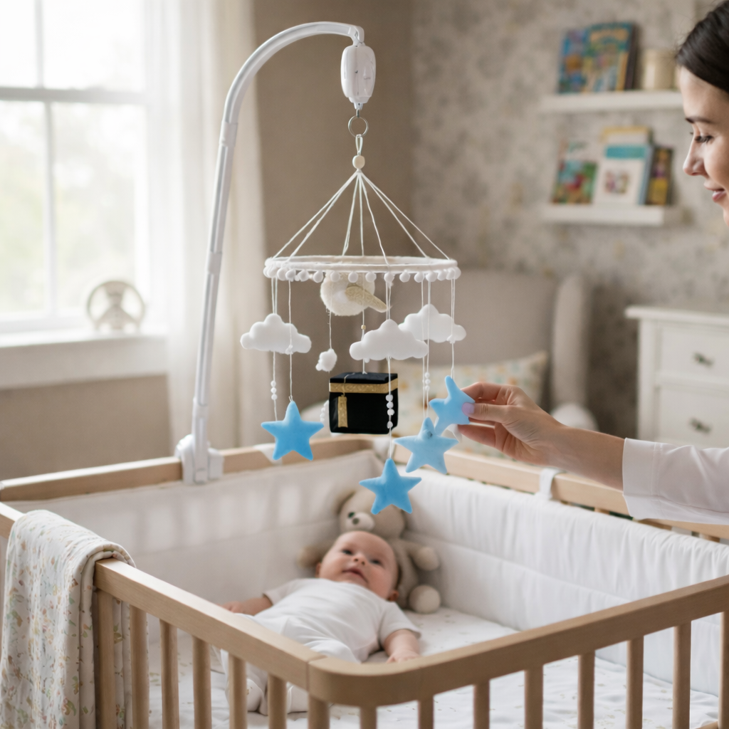 Mobile Musical Bébé – Inspiration Kaaba