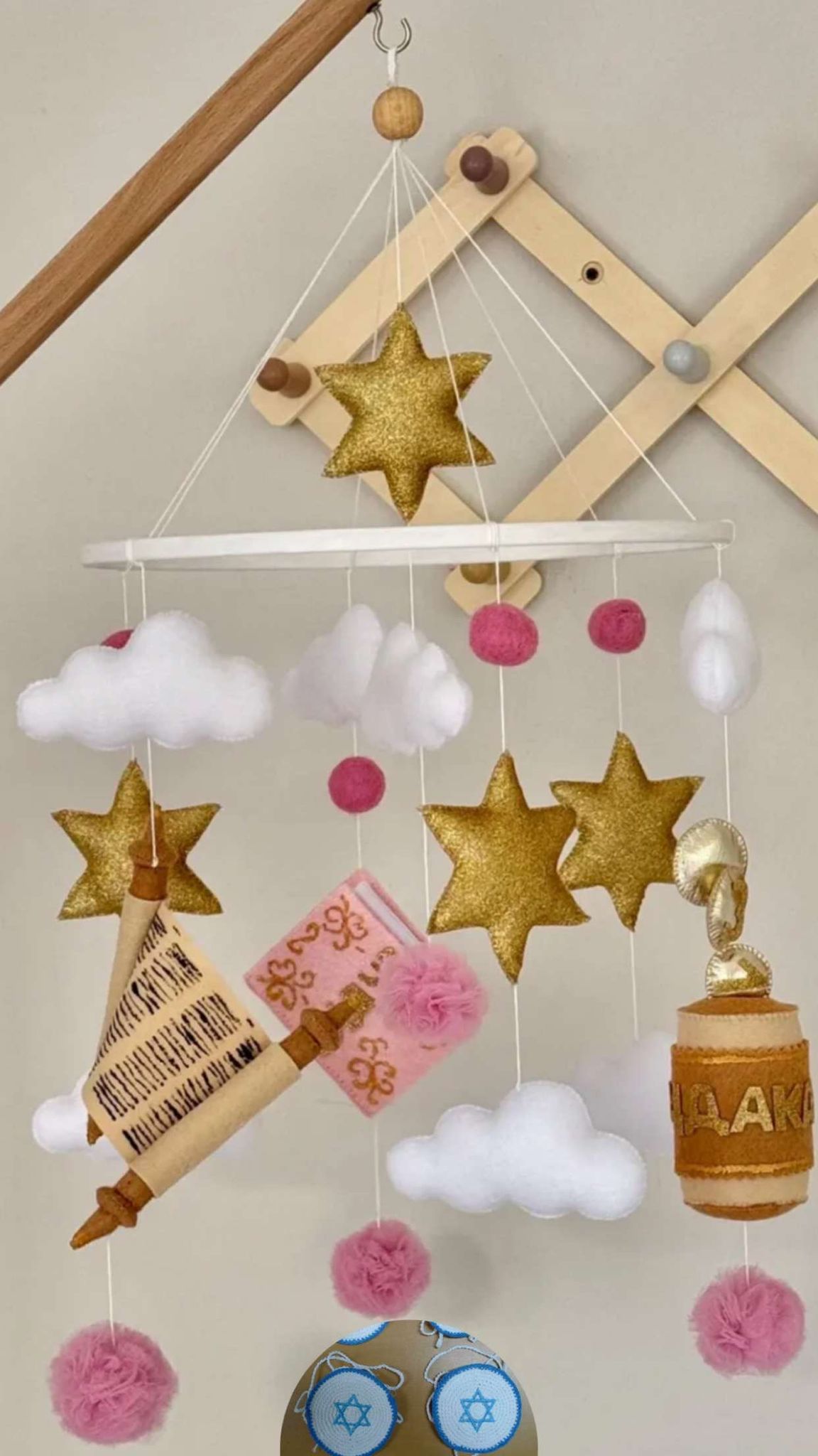 Mobile Musical Bébé – Inspiration Juif